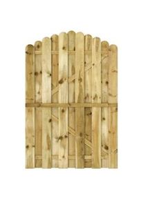 vidaXL Puerta de valla de madera de pino impregnada 100x150 cm
