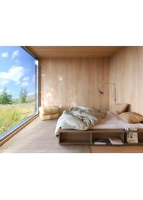 Karup Design , Futonbett »Ziggy, in mehreren Breiten, zertifiziertes Massivholz«, praktische Ablagefläche neben der Matratze, viel Stauraum , Carob...