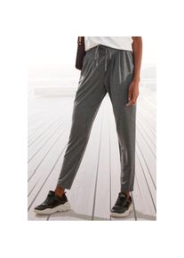 Venice Beach, Damen, Schlupfhose mit breitem Bund, lockere Haremshose, Loungewear, anthrazit meliert, N-Gr, 36 -N-Gr, anthrazit meliert, Breiter Bund 