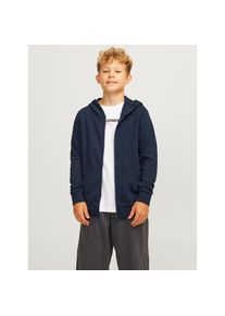 Jack & Jones Jack & Jones Junior , Sweatjacke »JJEBRADLEY kombinierbar, mit Kapuze, pflegeleicht«, unifarben, casual, regular fit, Sweatware, Kapuze , navy...