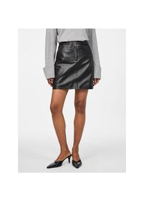 Y.A.S , Lederrock »YASLYMA HMW LEATHER SKIRT NOOS« , Black , M (38) , M (38) , Minirock von YAS aus echtem Leder