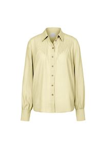 Madeleine Mode MADELEINE , Hemdbluse »Bluse Bluse mit Biesen und Seide« , buttergelb , 44 , 44 , Maschinenwäsche