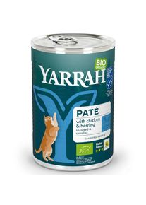 6x400g Paté Vis Yarrah Biologisch Kattenvoer Nat