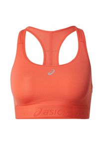 asics, Damer, Sports-BH 'ROAD', Lysegr&aring; / M&oslash;rkeorange, St&oslash;rrelse XS