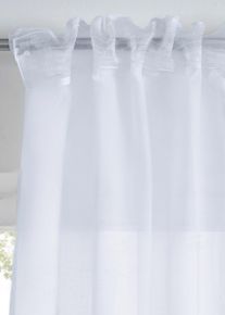 Gardin med lett batiststruktur (1-pack), hvit, st&oslash;rrelse 145x140 cm, bonprix