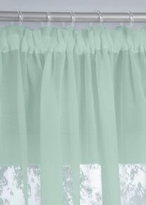 Gardin i batist med fin struktur (1-pack), grønn, størrelse 145x140 cm, bonprix