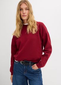 bonprix Krótka bluza oversize z czystej bawełny organicznej, czerwony, 44/46