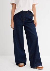 bonprix Femei Blugi wide leg, High Waist, albastru, 52