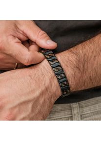 Holzkern heren armband Bariton, zwart roestvrij staal, waterproof, origineel cadeau