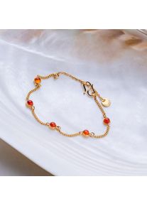 Holzkern Bracciali Donna oro e calcedonio
