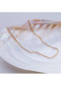 Holzkern Collane Donna oro e eliolite