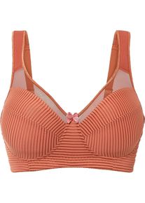 Soutien-gorge minimiseur sans armatures &agrave; bretelles rembourr&eacute;es - marron - taille 120C - bonprix