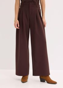 Pantalon à pinces - marron - taille 42 - bonprix