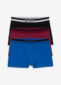 bonprix Chilot boxer strâmt (set/3 buc.), negru, 5 (M)