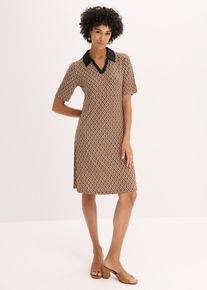 Midikjole polokjole, brun, størrelse 40/42 (M), bonprix