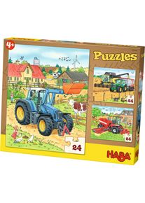 Puzzles Tractor & Co. 3x 24 pieces