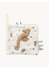 Cam Cam Copenhagen Libro juguete de algodón ecológico Sea Garden Beige, Blanco Algodón, Algodón orgánico An 18 x Al 17 cm
