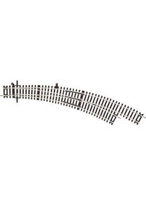 Roco 42473 H0 Bogenweiche Schiene rechts ohne Bettung Modelleisenbahn-Anlagenbau BWr3/4 Bogenwinkel 30° grau