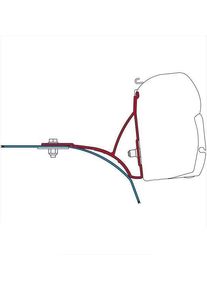 Fiamma F45/F70 Markisen-Adapter Befestigung Halterung Fiat Ducato High Roof H2 ab Bj. 06/2006 Roof Rack