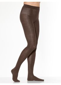 Rogo Dames Thermomaillot in bruin ,maat 34/36, Witt, 75% Katoen, 22% Polyamide, 3% Elastan