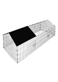 Cadoca Konijnen/Kippenren 180x75x75cm incl Zonbescherming