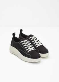 Sneakers med platåsula - svart - storlek 41 - bonprix