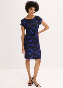 Jerseyklänning i återvunnen polyester - blå - storlek 36/38 (S) - bonprix