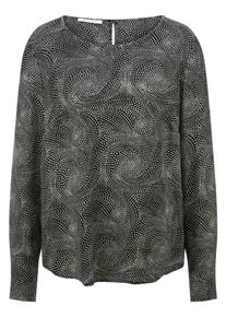 Peter Hahn - Bluse, schwarz, Gr. 48, Viskose