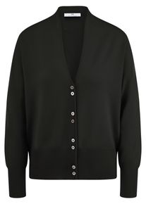 Peter Hahn - Strickjacke, schwarz, Gr. 36, Schurwolle