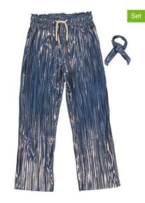 Like Flo 2-delige outfit "Fenna Flo" donkerblauw/zilverkleurig - 52%