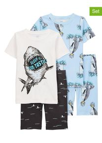 Carter's carter's 2-delige set: pyjama's lichtblauw/wit - 9% | Maat: 116 |