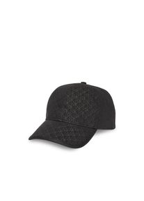 Calvin Klein, Herren, Baseball Cap &raquo;EMBLEM PRINT w LEATHER PATCH CAP&laquo; Mit festem Schirm, Charcoal AOP, Charcoal AOP, Cap von Calvin Klein