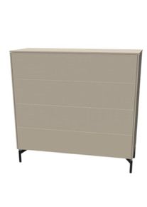 Müllermöbel Aventa Sideboard Müller Möbelwerkstätten Combinaison préférentielle 2 mélamine gris pierre / pied métallique