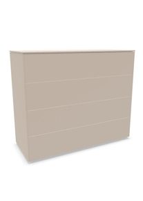 Müllermöbel Aventa Sideboard Müller Möbelwerkstätten Combinaison préférentielle 2 Mélamine gris cachemire / Patins en plastique