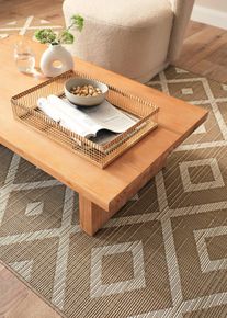 Tavolino da salotto rettangolare, Beige, Taglia 30x110 cm, bonprix