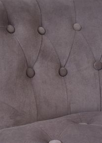 Poltrona trapuntata, Grigio, Taglia 72x70 cm, bonprix