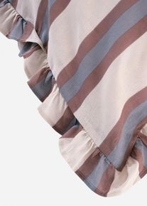 Biancheria da letto a righe con volant, Beige, Taglia 135x200 cm, bonprix