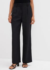 Pantaloni con trama twill, Nero, Taglia 56, bonprix