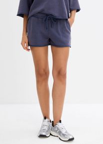Shorts in felpa morbida di misto cotone, Blu, Taglia 50/52 (L), bonprix