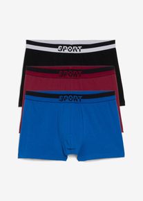 Boxer aderenti (pacco da 3), Nero, Taglia 7 (XL), bonprix