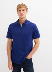 Polo in piquet di puro cotone, Blu, Taglia 56/58 (XL), bonprix