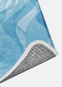 Tappeto da bagno con memory foam, Blu, Taglia 1 (tappetino per wc in piedi 45/50cm), bonprix