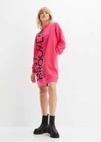 Abito oversize in morbida felpa di misto cotone, Fucsia, Taglia 42/44 (S), bonprix