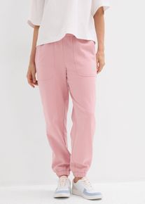 Pantaloni in felpa di puro cotone, rosa, Taglia 42/44 (S), bonprix