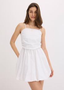 Abito a fascia in puro cotone, Bianco, Taglia 40, bonprix