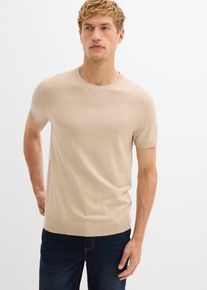 T-shirt lavorata a maglia, Beige, Taglia 44/46 (S), bonprix