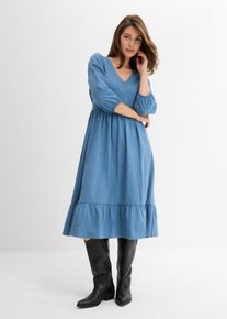 Abito in jersey di puro cotone, Blu, Taglia 42/44 (S), bonprix