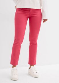 Pantaloni cropped in twill, Fucsia, Taglia 46, bonprix