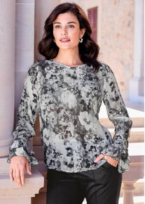 Bluse in schwarz / weiß - Alba Moda