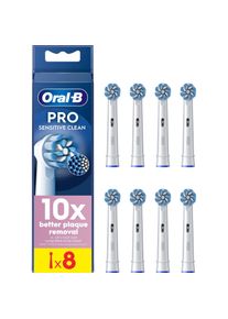 Oral-B, Zahnbürstenkopf, Pro Sensitive Clean Electric Toothbrush Head X-Shaped Extra Soft Bristles for Gentle Brushing (8 x)